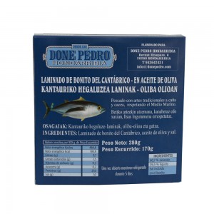 Laminado de bonito en aceite de oliva